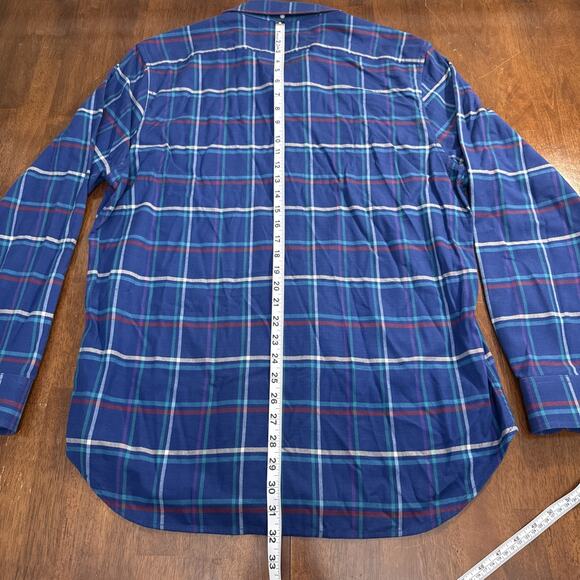 Chubbies In Tents Relaxation Flannel Plaid Long Sleeve Button Up Men's Large - Picture 9 of 9